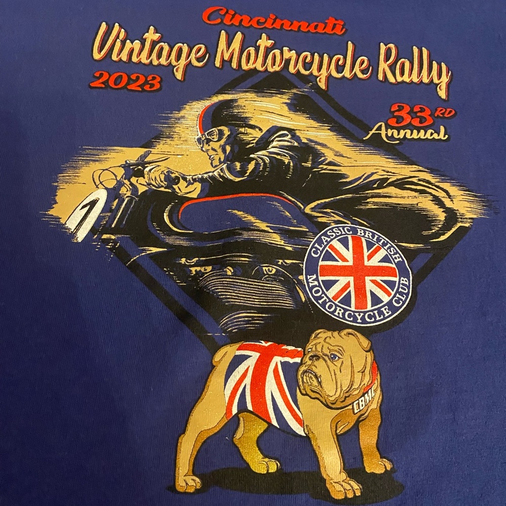 Vintage motorcycle rally T-shirt